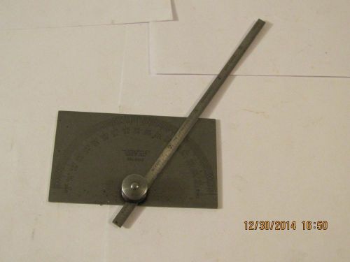 VINTAGE LUFKIN PROTRACTOR DEPTH GAGE      SAGINAW, MICH.