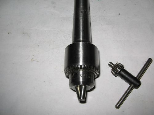 Jacobs # 1A Drill Chuck/Key, MT2 Arbor, JT1 Mount, 0-1/4&#034; Capacity