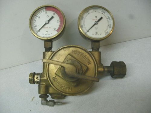 REG-O-LATOR GAS PRESSURE REGULATOR CGA 350, BRASS, VERY GOOD