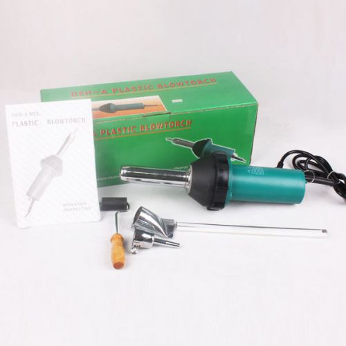 New 1080W Plastic Welding Gun Welder Hot Air + 2x Nozzles + 1x Roller +Some Rods