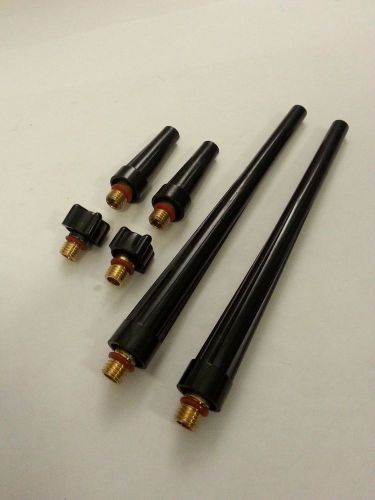 USA SELLER Tig Torch Back Cap Kit 6 Piece Set WP9 WP20 Small Medium Long Backcap