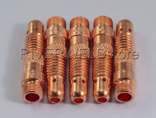 406488 5/32&#034; 4.0mm  Collet Bodies FIT TIG Torch SR DB PTA WP 17 18 26 Series,5PK