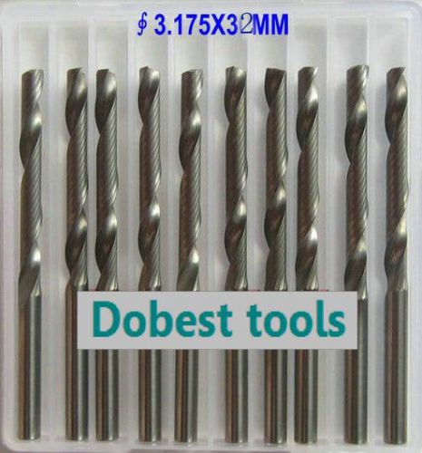 5pcs single flute spiral CNC router bits cutting tools 1/8 32mm