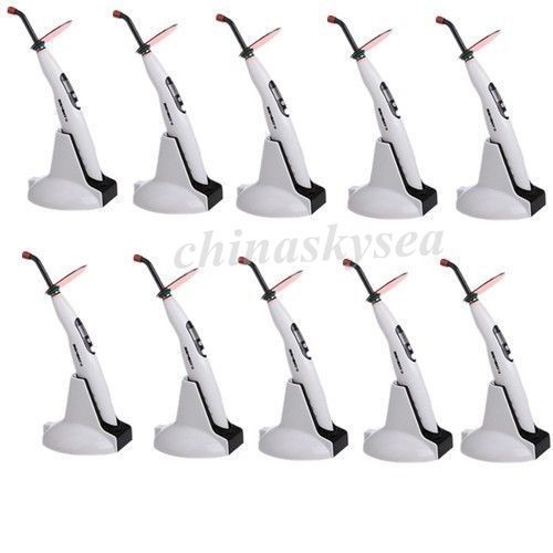 New Brand 10PCS Dental CE Wireless Cordless 1400mw LED Curing Light Lamp