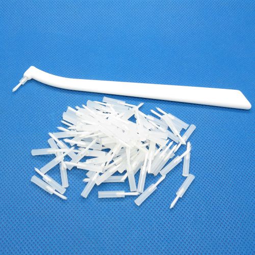 Dentalmall 100pcs Dentalmall Dental Disposable Brush Tips + 1Pc Brush Holder