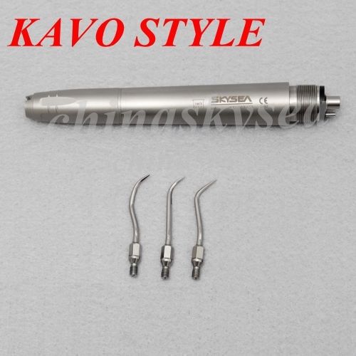 Dental Air Scaler Polisher Handpiece w/ 3 Tips 17,000 Hz Kavo Super Sonic Style