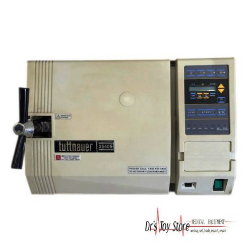 Tuttnauer 2540e autoclave manual for sale