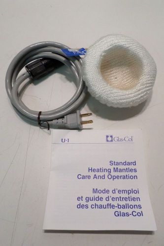 New GLAS-COL 80W 100A Series O Fabric Hemispherical Heating Mantle 100mL 115V