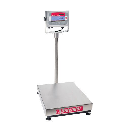 Ohaus D32XW300VX Defender 3000 Washdown Bench Scale, Cap. 300kg, Read. 50g