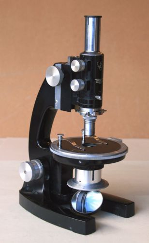 BAUSCH &amp; LOMB VINTAGE MODEL LI-2 PETROGRAPHIC POLARIZING POL LAB MICROSCOPE 1953