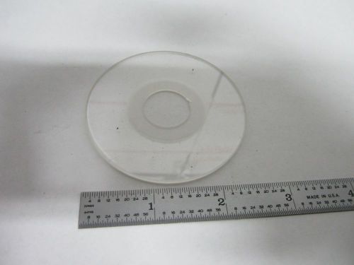 MICROSCOPE PART METALLOGRAPH REICHERT GLASS STAGE OPTICS AS IS BIN#M8-36