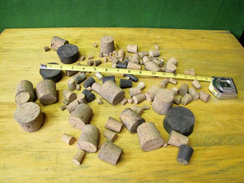 Vintage Cork &amp; Rubber Lab Stoppers Lot.