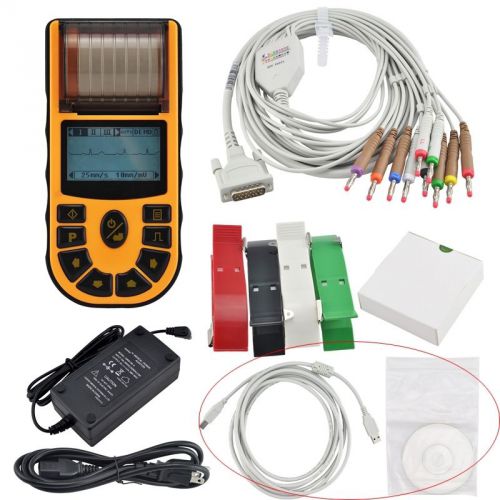 bid 1-channel Handheld Electrocardiograph ECG Machine EKG Machine free Software