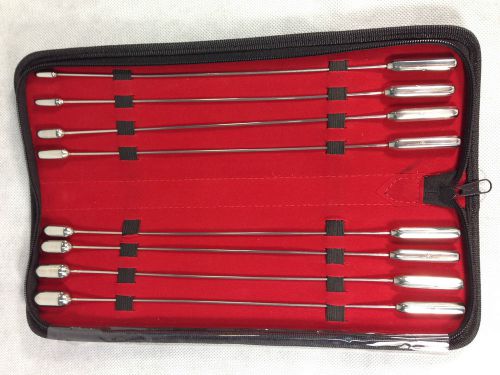 Bakes Rosebud Urethral Sounds Dilator Set of 8 Pieces(german steel)