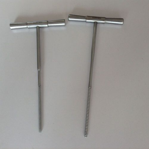 Lost of 2 T Handle Bone Tap 3.5mm and 4.0mm orthopedics instrument kit