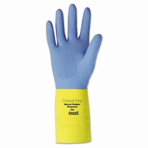 Ansellpro chemi-pro neoprene gloves, blue/yellow, size 10 (ans22410) for sale