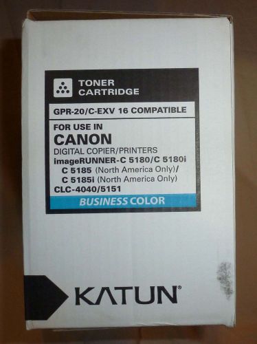 Katun gpr-20 c-exv 16 toner cyan  gpr20 c5180 c5185 clc-4040 clc5151  37569 for sale