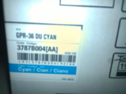 New OEM genuine canon drum unit cyan gpr 36 3787b004 aa ir adv 2020 2030 2225