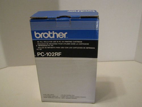 Genuine Brother PC102RF Refill Ink Ribbon One Roll PC101 Printing NIB Sealed