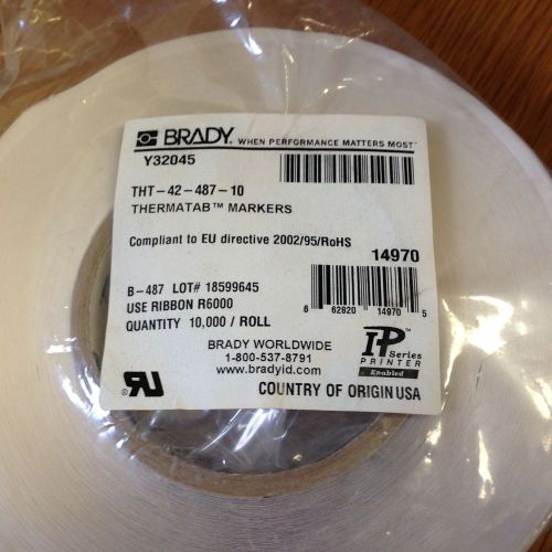 THERMAL TRANSFER LABELS BRADY PT# THT-42-487-10