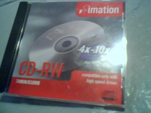 Imation CD-RW 74MIN/650MB 4x-10x High Speed ReWritable CD