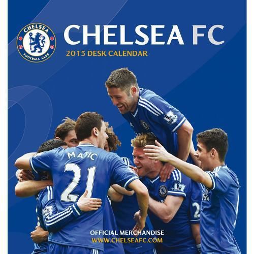 NEW OFFICIAL CHELSEA FOOTBALL CLUB 2015 DESK CALENDAR DESKTOP OFFICE