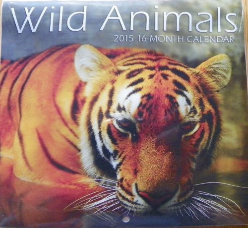 2015 ~ 16 MONTH &#034;MINI&#034; CALENDAR ~ WILD ANIMALS