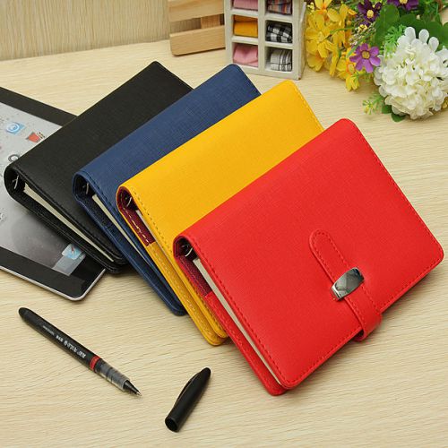 1pc portable personal meeting office leather filofax diary calendar notebook for sale