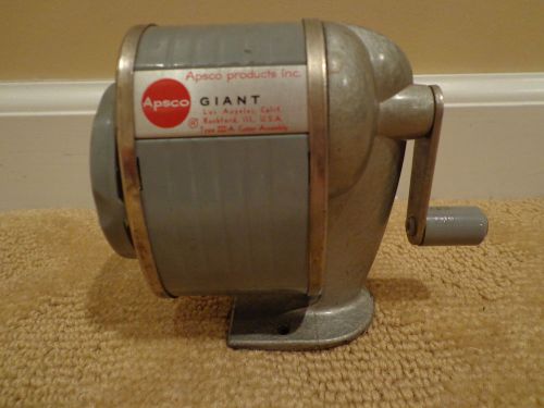 Vintage Apsco GIANT Multi-Size Adjustable Pencil Sharpener 3A