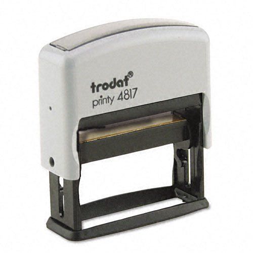 Trodat Trodat Economy 12-Message Stamp, Dater, Self-Inking, 2 x 3/8, Black