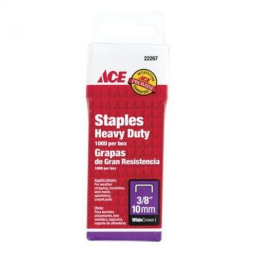 Heavy duty staple 3/8 wide crown ace staples 22267ace 082901222675 for sale