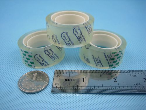 2 Rolls Clear Stationery Adhesive Tape Scotch Sellotape 18mm x 15yard_1&#034; Core