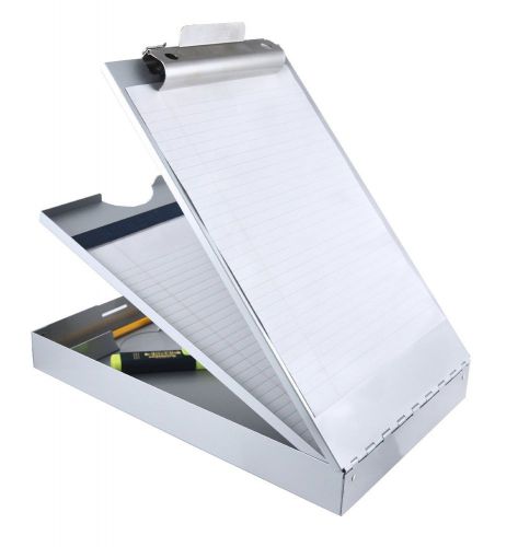 Recycled aluminum clipboard w dual tray storage grey dual storage compartment for sale