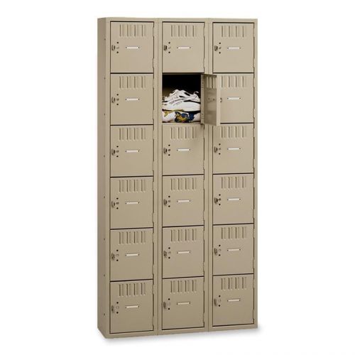 Tennsco Corp TNNBS6121812CSD 6-Tier No Legs Steel Box Lockers