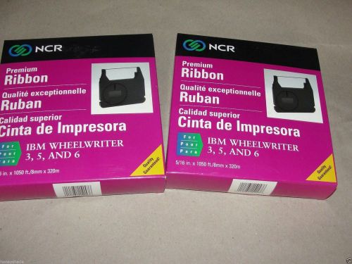 Lot of two (2) ncr ribbon adler satellite  5/16 in. x 1050  ft. no. 151577 for sale