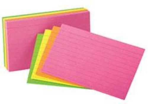 Ampad Oxford Glow Index Cards 4&#039;&#039; x 6&#039;&#039;