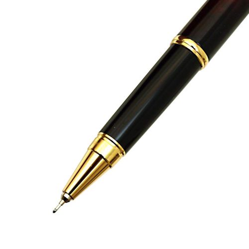 #95 Pilot Cavalier Hi-Tec-C Gel 0.4mm Ballpoint Pen, Marble Black/Red Body Japan