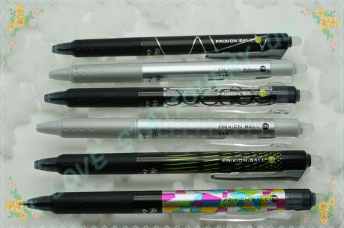 PILOT Frixion Ball POINT PEN 6 PIECE BLACK LFBK-23EF (0.5mm) FREE ERASER LIMITED