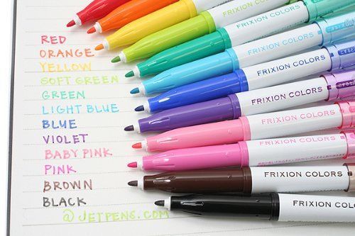 Pilot FriXion Colors Erasable Marker - Yellow SFC-10M-Y