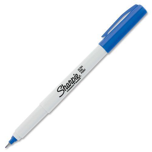 Sharpie 37003 Ultra Fine Point Permanent Marker, Blue, 12-Pack New