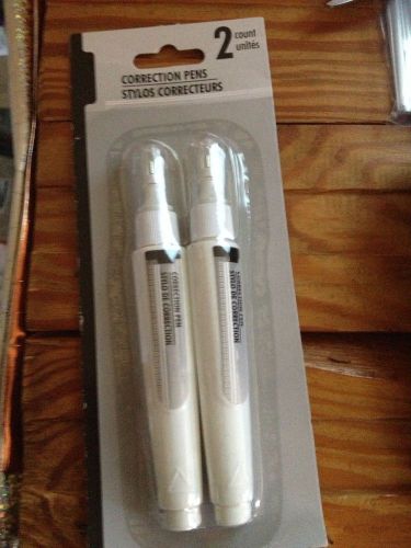 CORRECTION PENS  MULTI-PURPOSE NEW 2 PACK