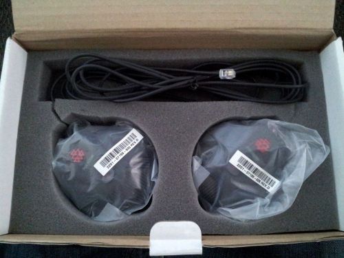 Polycom SoundStation 2W Extended Microphones  1set of 2 . Free Postage Australia