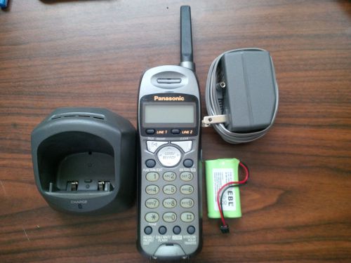 Panasonic KX-TGA200B 2 Line Cordless Handset FOR KX-TG2000B with NEW Battery