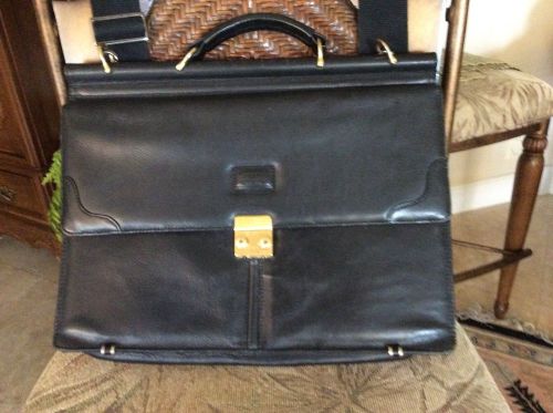 Leather attache case