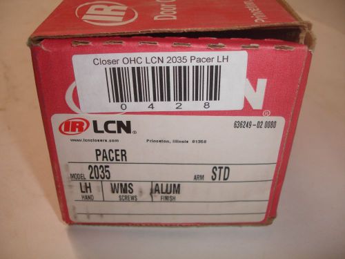 IR LCN Concealed Overhead Door Closer Pacer 2035 STD LH Aluminum NIB