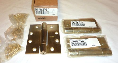 3 ives 3cb1hw 4.5&#034; x 4&#034; 633/us4 3 knuckle full mortise hinges 270 satin brass for sale