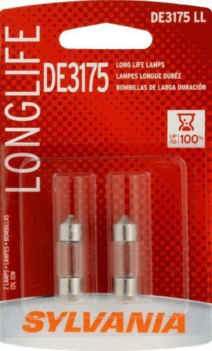 Sylvania DE3175 LL Long Life Miniature Lamp  (Pack of 2)