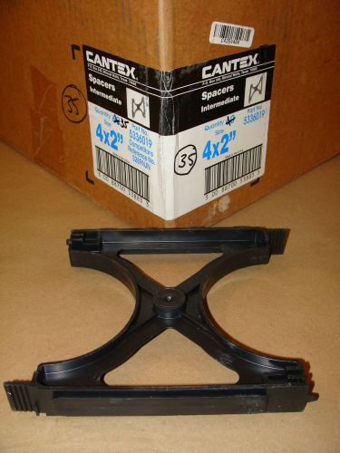 35 CANTEX 5336019 4&#034; X 2&#034; INTERMEDIATE SPACER POWER COMM DUCTS CONDUIT WIRE WAY