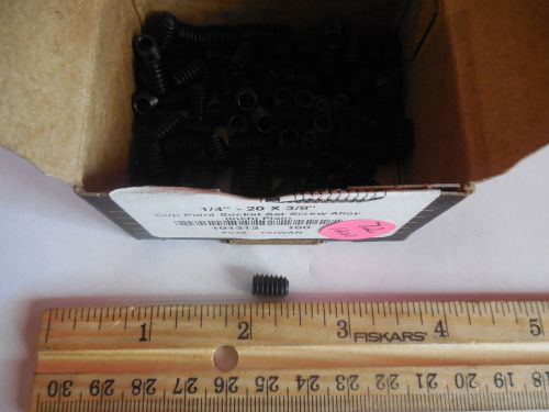 1/4-20 x3/8&#034; cup point socket set  alloy screw  brighton best qty 100 for sale