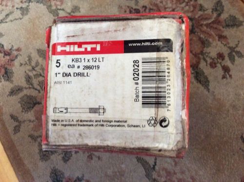 BOX OF 25 HILTI LONG THREAD KB3 1/2X7 282529  NEW!